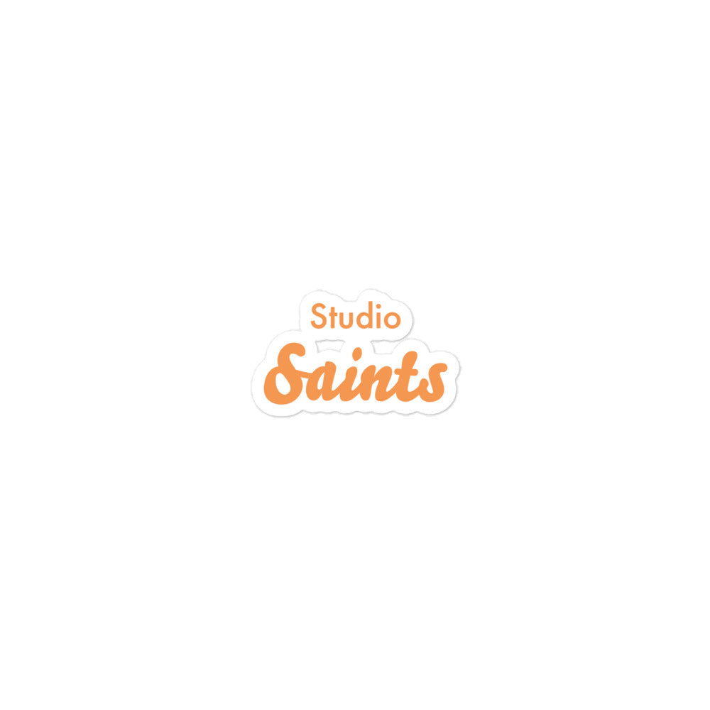 Bubble-free Studio Saints stickers