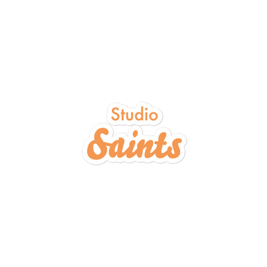 Bubble-free Studio Saints stickers